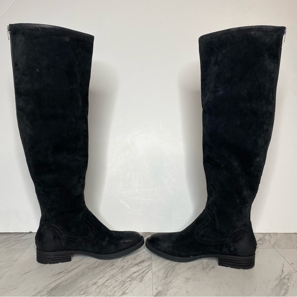 New! Born Borman Tall Black Distressed Suede Boot 5.5 - Picture 6 of 12